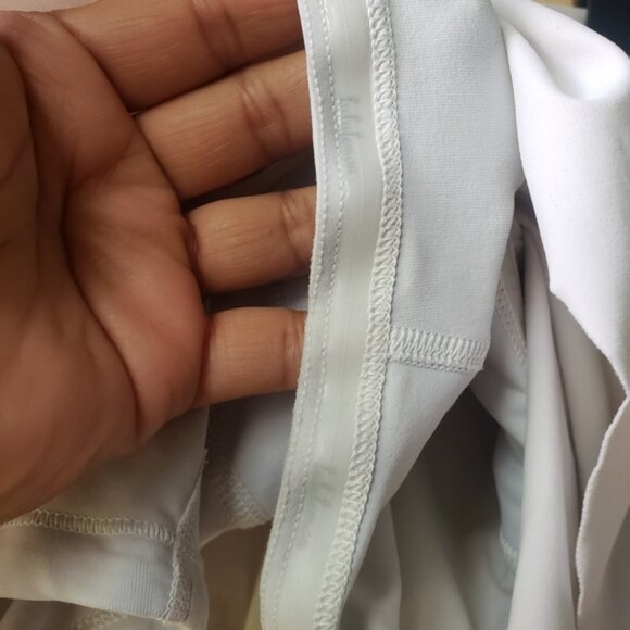 Rare Lululemon White Tennis Skirt with Ruffle Detail Side Slide Size 4 - Picture 3 of 13